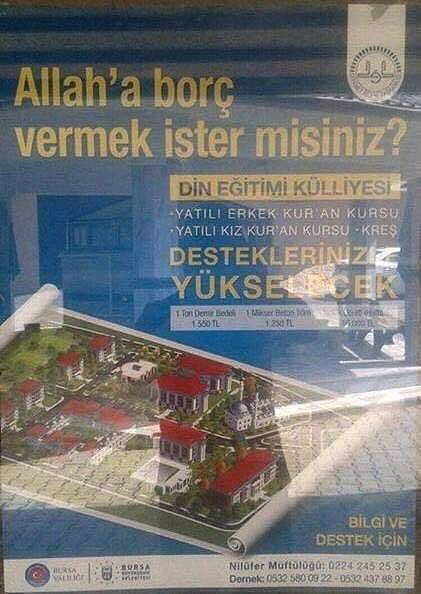 Allah'a bor vermek ister misiniz?