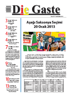 Die Gaste 25. SAYI  / Ocak-ubat 2013