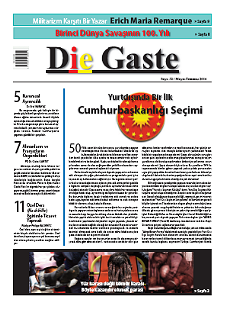 Die Gaste 32. SAYI  / Mays-Temmuz 2014