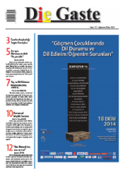 Die Gaste 33. Say / Mays-Temmuz 2014